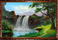 Красочная картина Водопад