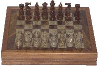 Шахматы деревянные с резными фигурами