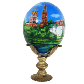 Пасхальное яйцо страусиное Новодевичий монастырь