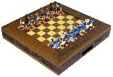 Шахматы исторические эксклюзивные с фигурами из олова покрашенными в полу коллекционном качестве
