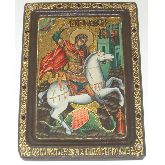 Чудо святого Георгия о змие, Живописная икона, 21 Х29