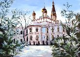Картина на холсте "Воскресенский Новодевичий монастырь"
