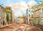 Картина на холсте "Улицы Маросейки"