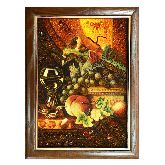 Картина Натюрморт с фруктами из янтаря