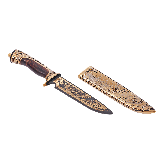 Нож украшенный "Охота на уток"