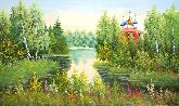 Картина на холсте "Рязанский Кремль"