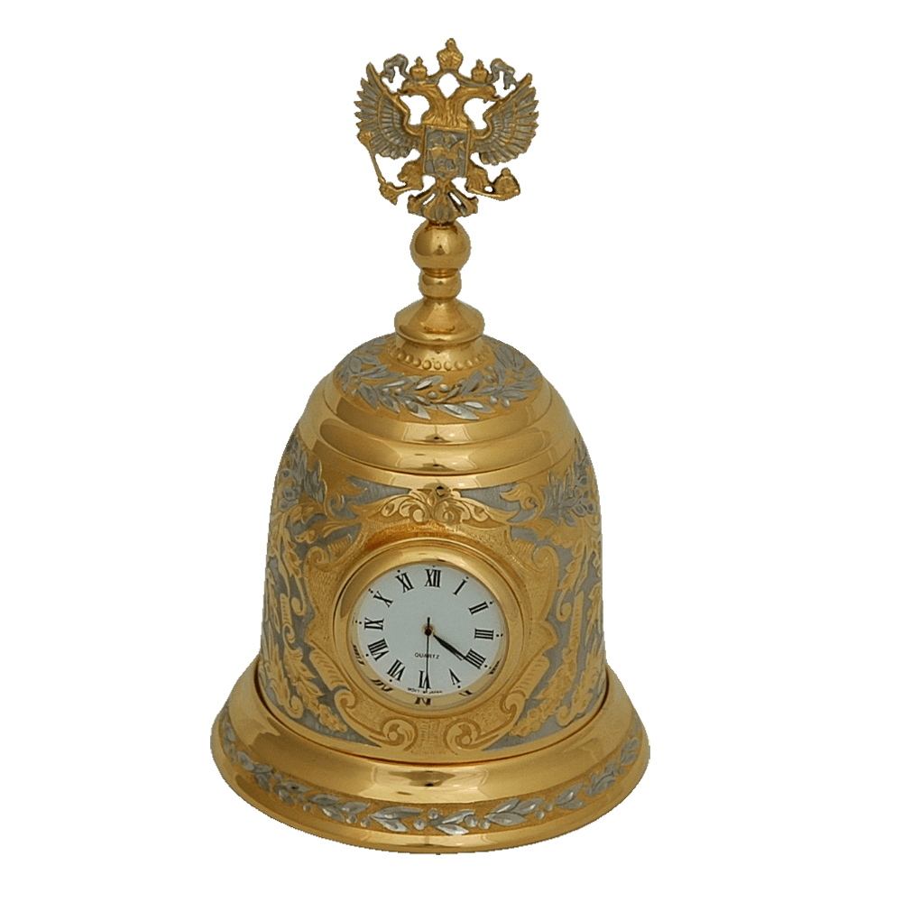 Часы колокол с гербом РФ